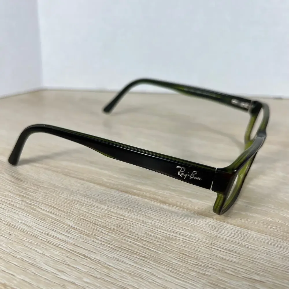 Ray-Ban RB5169 2383 Eyeglasses Green Rectangular Full Rim Frames 54-16-140